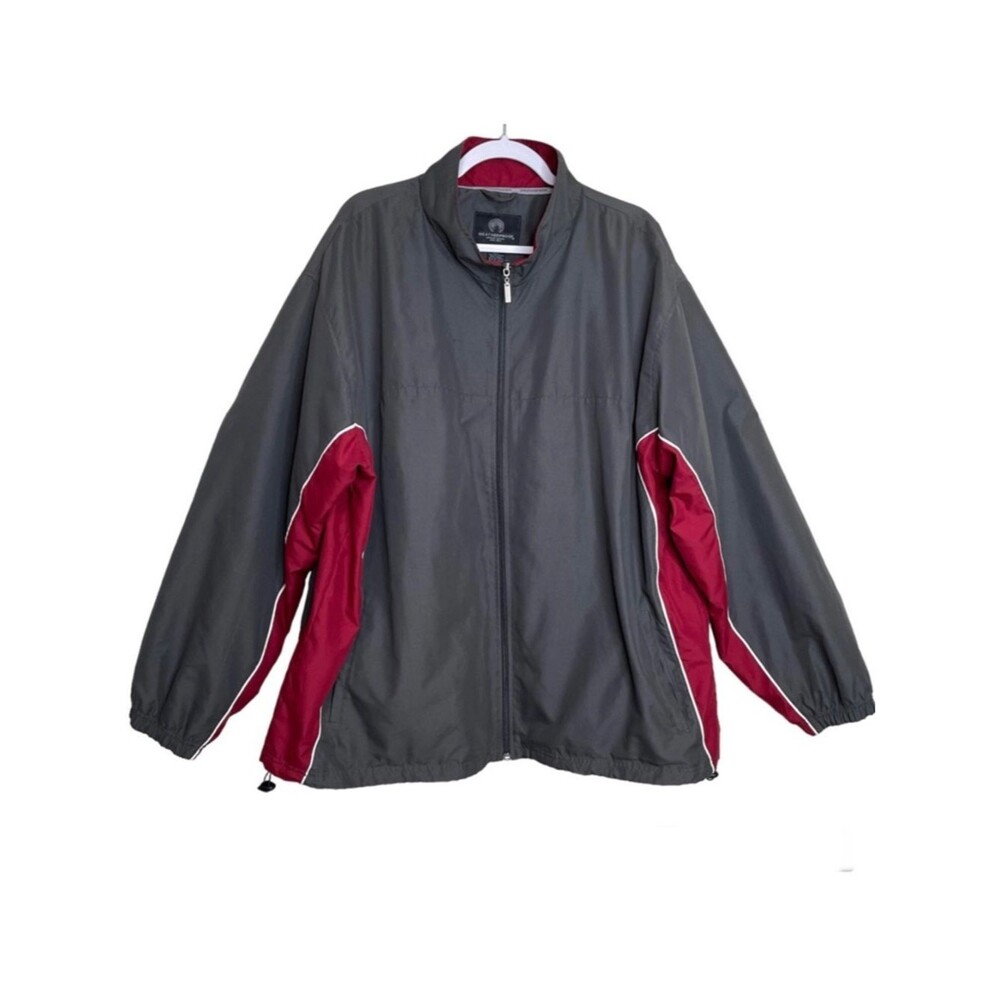 Weatherproof Zip Up Windbreaker Jacket Lightweight Pockets Packable Men XXL